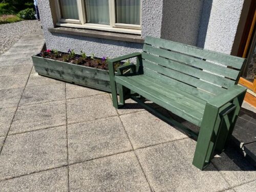 Bench with Planter